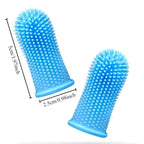 Dog Toothbrush, 360 Dog Tooth Brushing Kit, Finger Toothbrush, Cat Tooth Brush, Teeth Cleaning, Pet Tooth Brush for Small & Large Pets, Pet Toothpaste Not Included, 1-Pack Blue