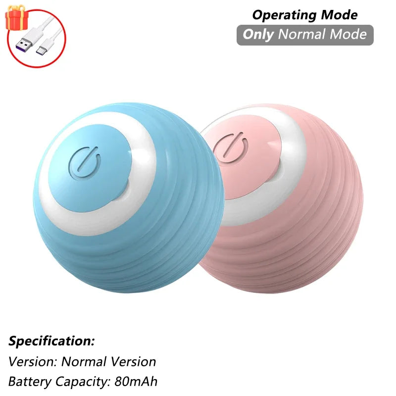 1/2 PCS Cat Interactive Ball Toy Automatic Rolling Ball Faux Tail Rechargeable Smart Pet Electric Toy Pet Toy Imitate Mouse