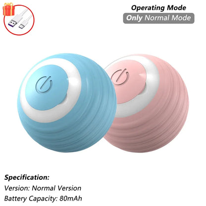 1/2 PCS Cat Interactive Ball Toy Automatic Rolling Ball Faux Tail Rechargeable Smart Pet Electric Toy Pet Toy Imitate Mouse