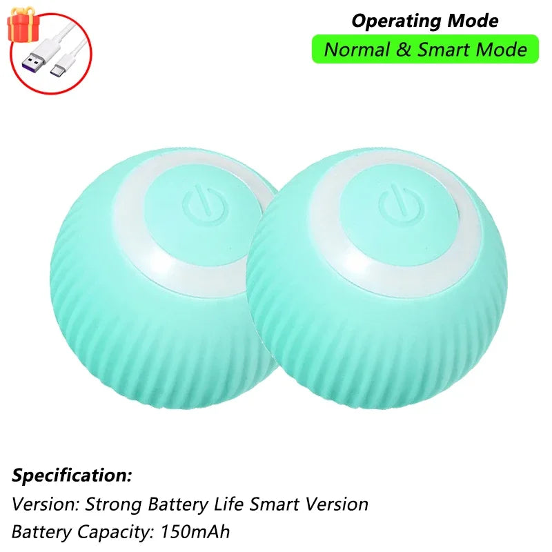 1/2 PCS Cat Interactive Ball Toy Automatic Rolling Ball Faux Tail Rechargeable Smart Pet Electric Toy Pet Toy Imitate Mouse