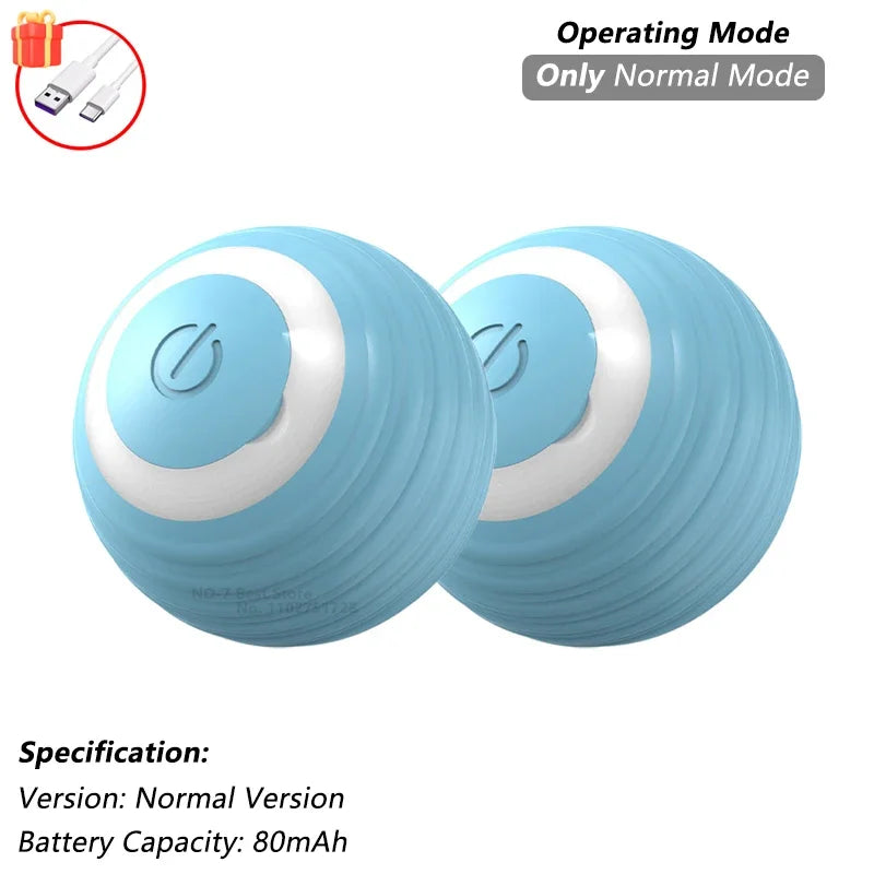 1/2 PCS Cat Interactive Ball Toy Automatic Rolling Ball Faux Tail Rechargeable Smart Pet Electric Toy Pet Toy Imitate Mouse