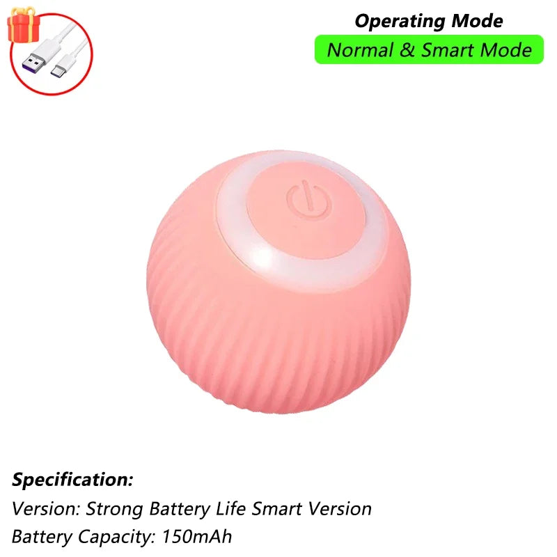 1/2 PCS Cat Interactive Ball Toy Automatic Rolling Ball Faux Tail Rechargeable Smart Pet Electric Toy Pet Toy Imitate Mouse