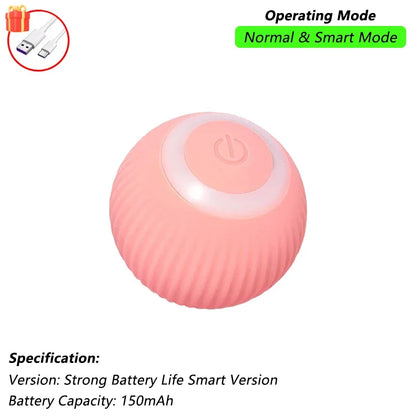 1/2 PCS Cat Interactive Ball Toy Automatic Rolling Ball Faux Tail Rechargeable Smart Pet Electric Toy Pet Toy Imitate Mouse