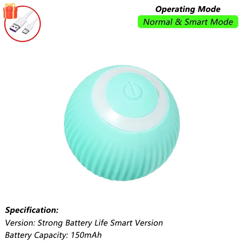 1/2 PCS Cat Interactive Ball Toy Automatic Rolling Ball Faux Tail Rechargeable Smart Pet Electric Toy Pet Toy Imitate Mouse