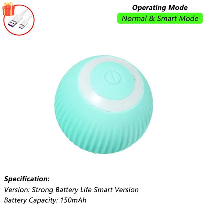 1/2 PCS Cat Interactive Ball Toy Automatic Rolling Ball Faux Tail Rechargeable Smart Pet Electric Toy Pet Toy Imitate Mouse