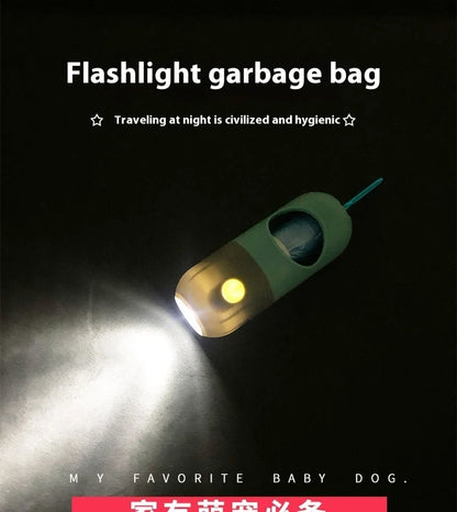 Led Light Pet Waste Bag Dispenser for Dogs Cats Dog Poop Scooper Bags Waste Bags Holder Dispensers Pet Clean Accessories